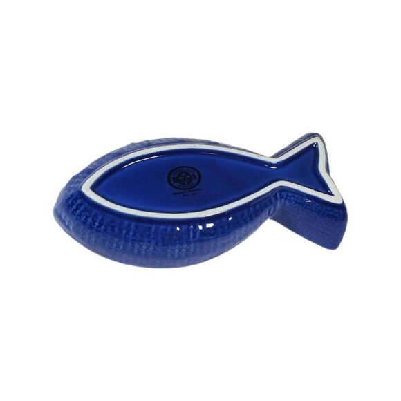 BIA Cordon Bleu Deep Gourmet Cobalt BLUE FISH Serving Dish 7" Casserole Bowl - Picture 3 of 4